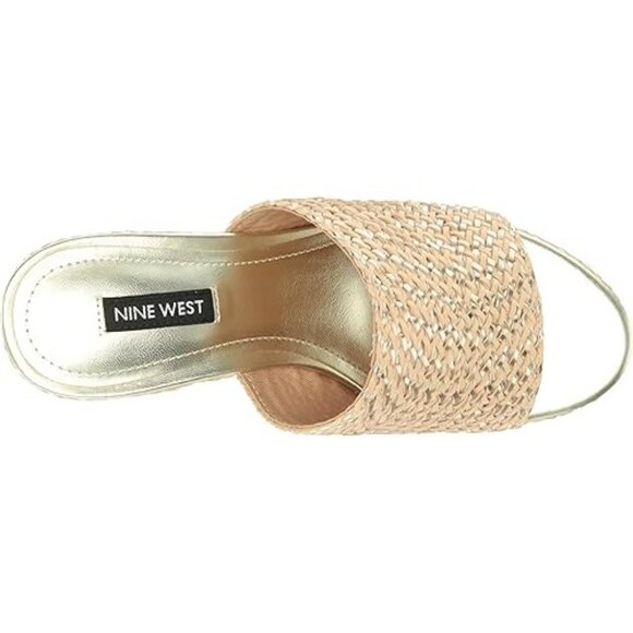 Nine West Women's Everie Woven High Platform Wedge Sandals - Picture 5 of 7